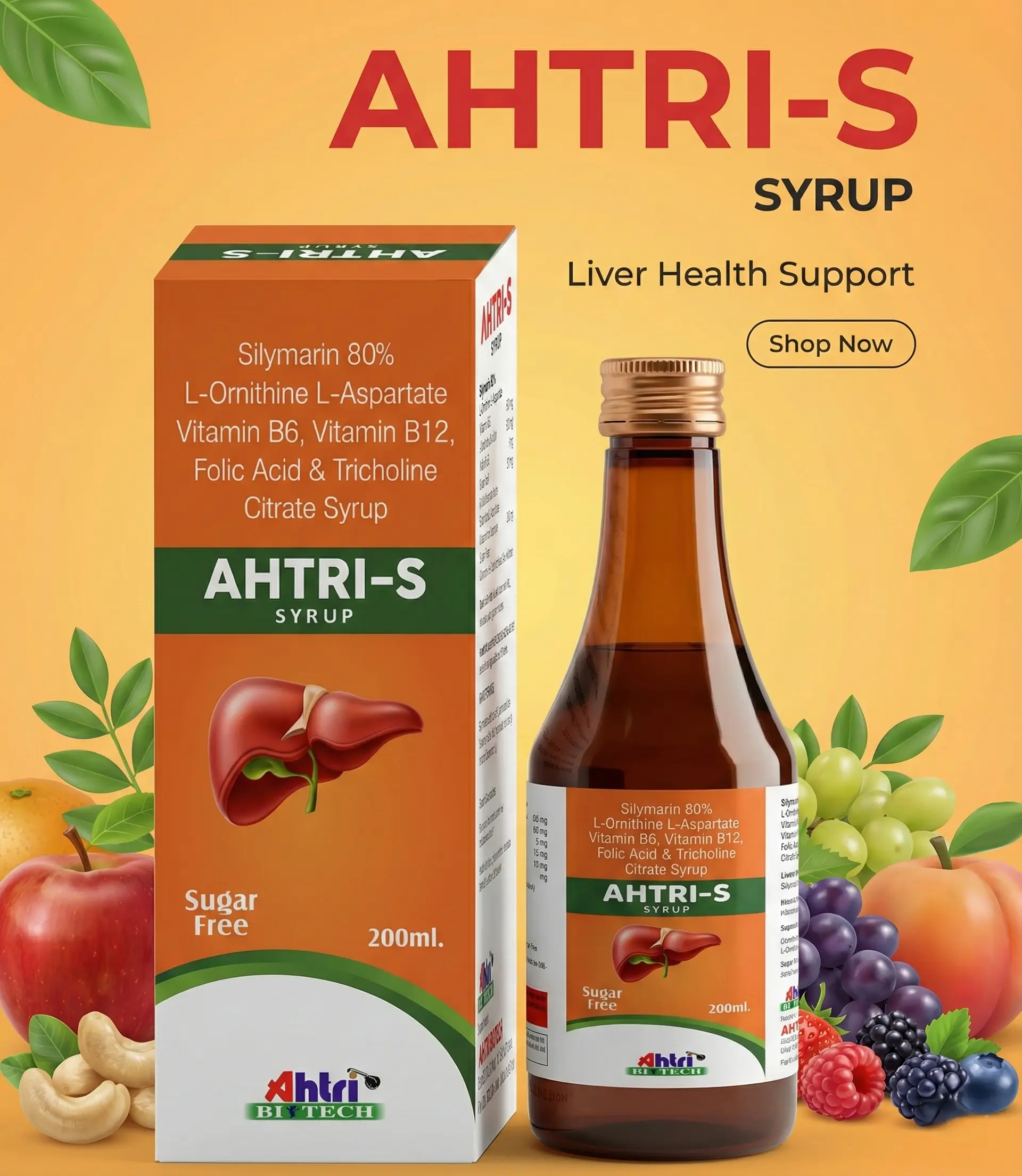 Ahtri Syrups Range